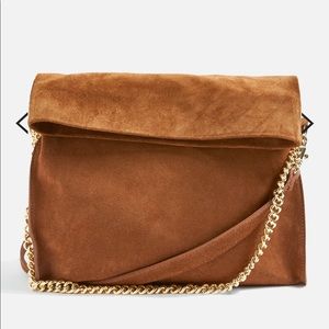 REAL SUEDE BAG IN TAN. Never used******